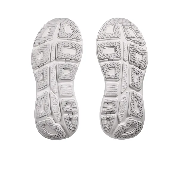Energy Returning Pods Track Speed Hoka Women's Wide Bondi 9 Cosmic Grey/White
