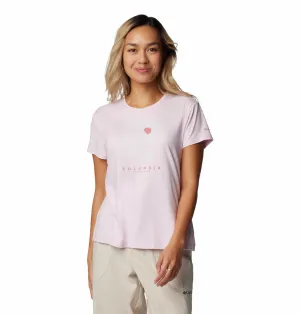 futuristic Everyday Look Columbia Women Red Sloan Ridge Graphic SS Tee