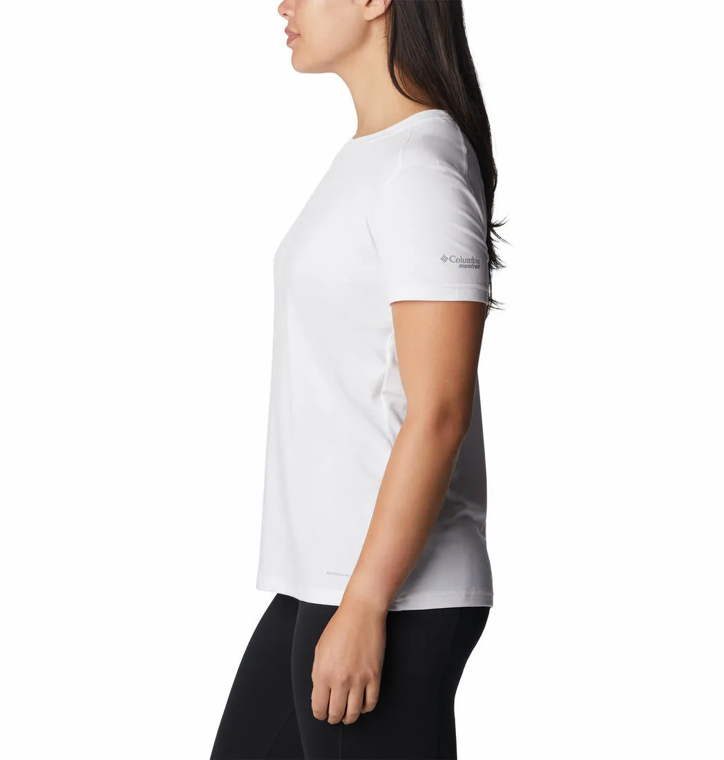 Timeless and Chic Columbia Women White W Endless Trail Running Tech Tee