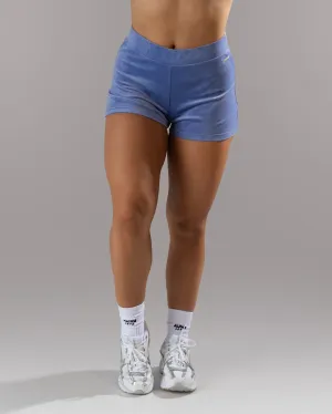 Move Friendly Velour Short - Bluebonnet