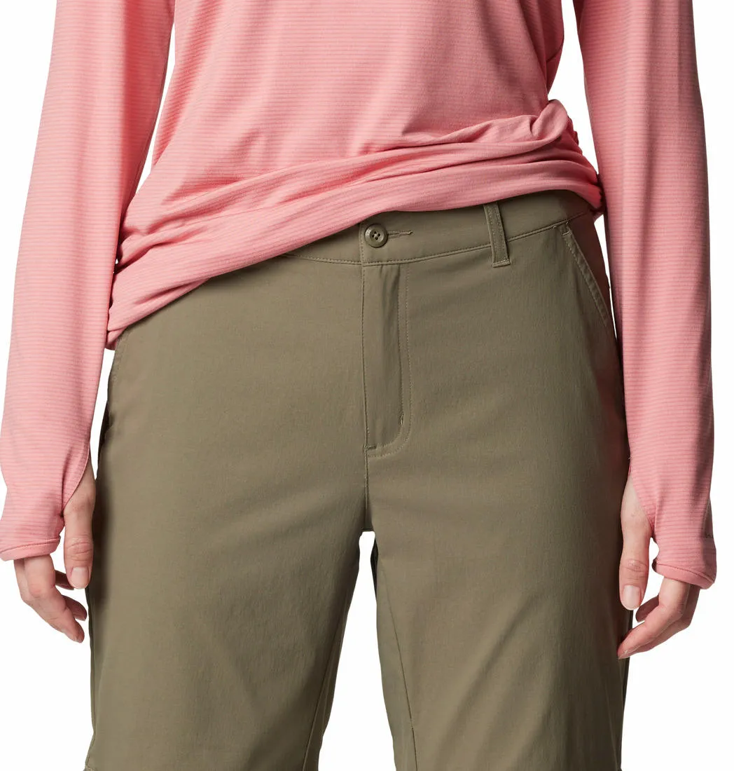 Light and Comfortable Columbia Women Green Leslie Falls Convertible Pant