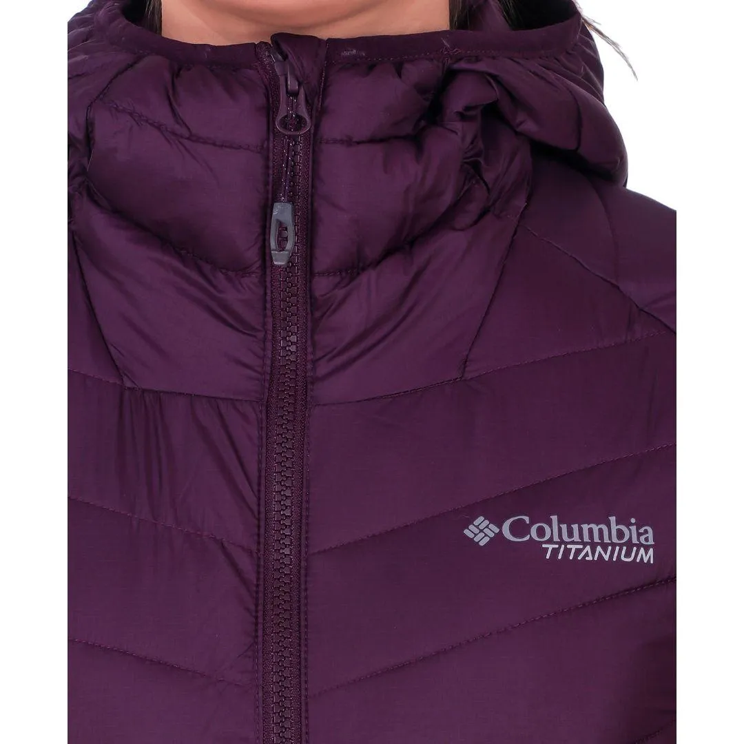 Notebook Columbia Women Maroon Snow Country Hooded Jacket