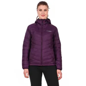 Columbia Women Maroon Snow Country Hooded Jacket Detachable Hood Emblem