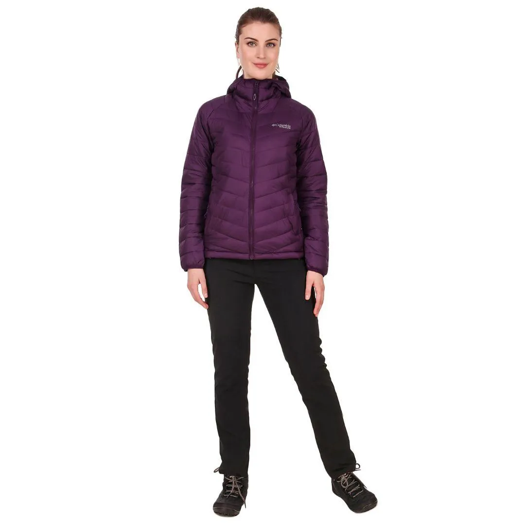 Columbia Women Maroon Snow Country Hooded Jacket evening