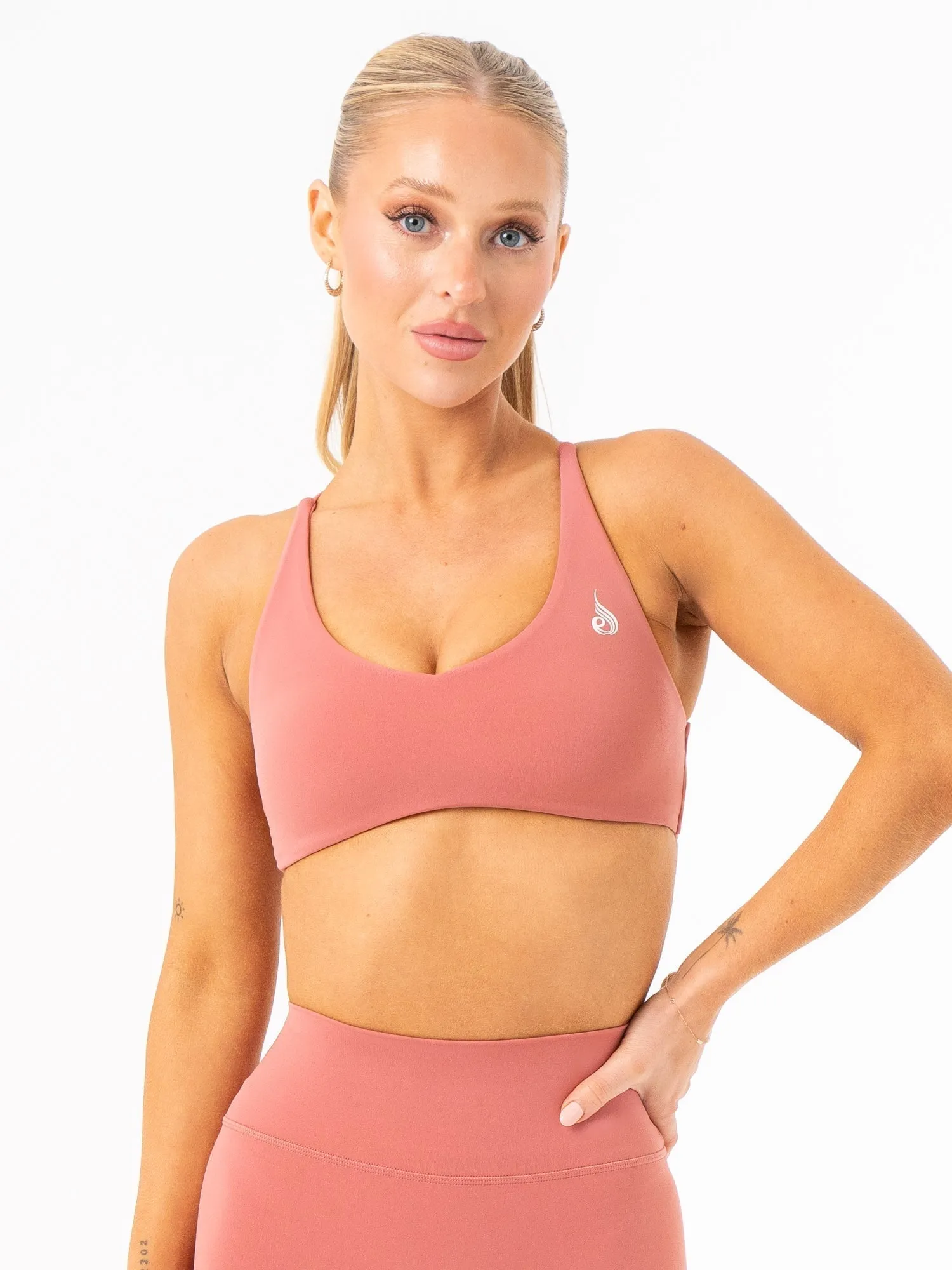NKD Embody Sports Crop - Dusty Pink Wire Free Comfort Double stitching