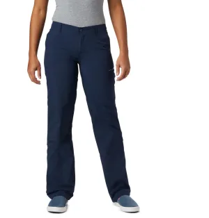 Columbia Women Blue Aruba Roll Up Pant (Sun Protection) Tension Control Waist