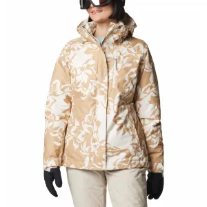 Columbia Women Brown Whirlibird V Printed Interchange Jacket Sleek Fit