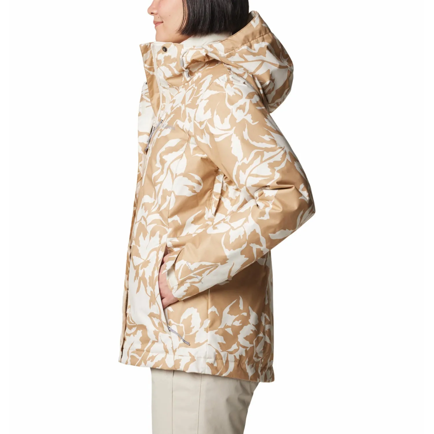 Columbia Women Brown Whirlibird V Printed Interchange Jacket Reservation Fall Friendly