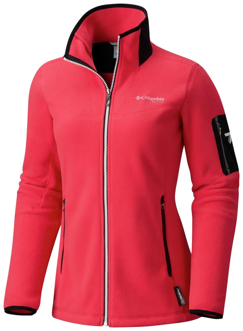 Columbia Women Red Titan Pass II 2.0 Fleece WeightDispersing Padding