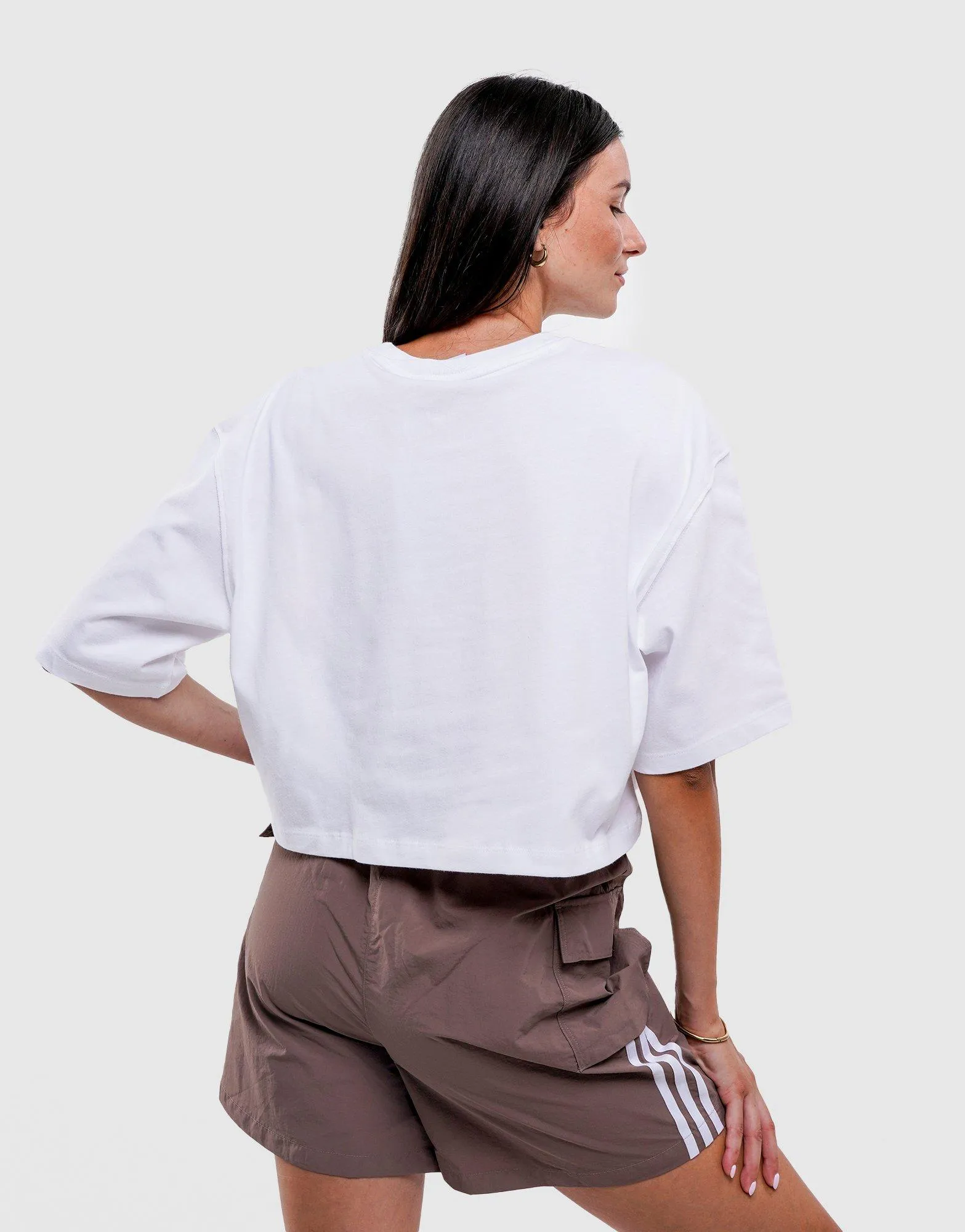 Comfy Essentials Beaded details Essentials Crop T-Shirt