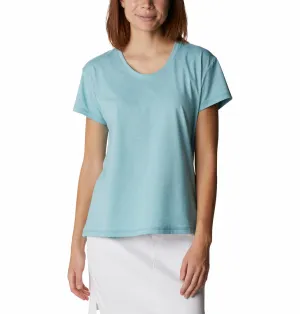 Perfect Layer Columbia Women Blue Sun Trek SS Tee (Sun Protection)