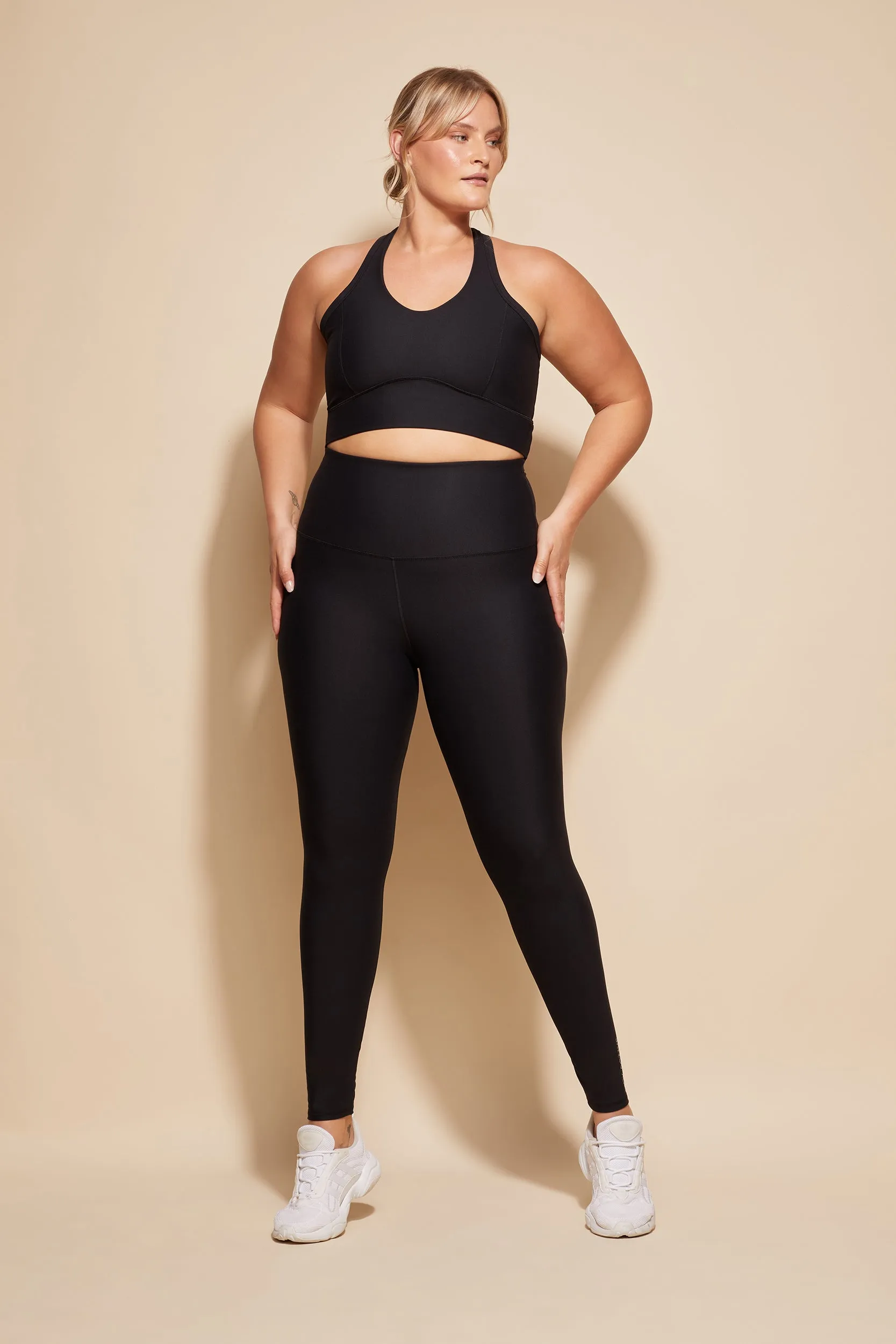 quick dry Winter Sports Mesh Panel Form Full Length Tight