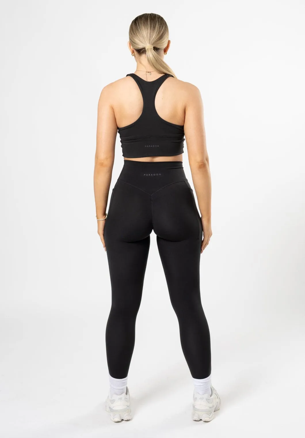 Reluna Dip Pocket Sculptseam? Legging Black Hypoallergenic Lining Modern Cut