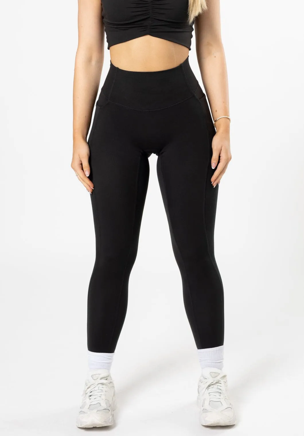 Reluna Dip Pocket Sculptseam? Legging Black Fashion Flex Smart Fit