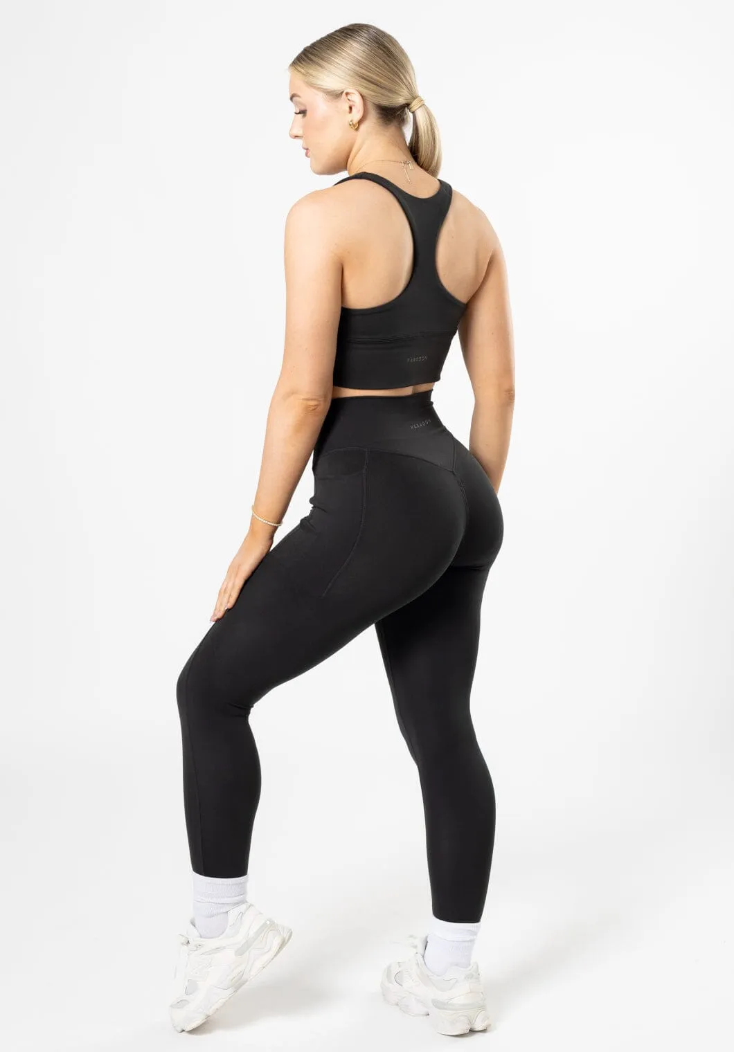 Reluna Dip Pocket Sculptseam? Legging Black Casual Wearer School Sports