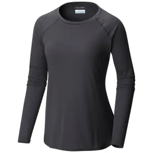 Columbia Women Black Trail Shaker II Long Sleeve Shirt Durable Ribbed Hem