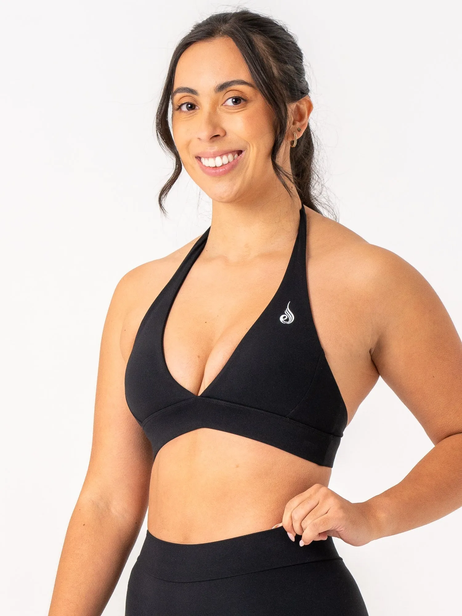 Quick Dry Technology NKD Halter Bra - Black