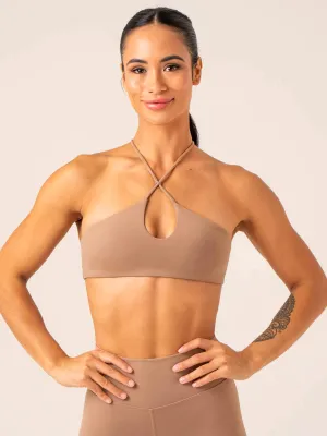 Unstoppable Sports Bra - Mocha extra-large Non-Slip Grip