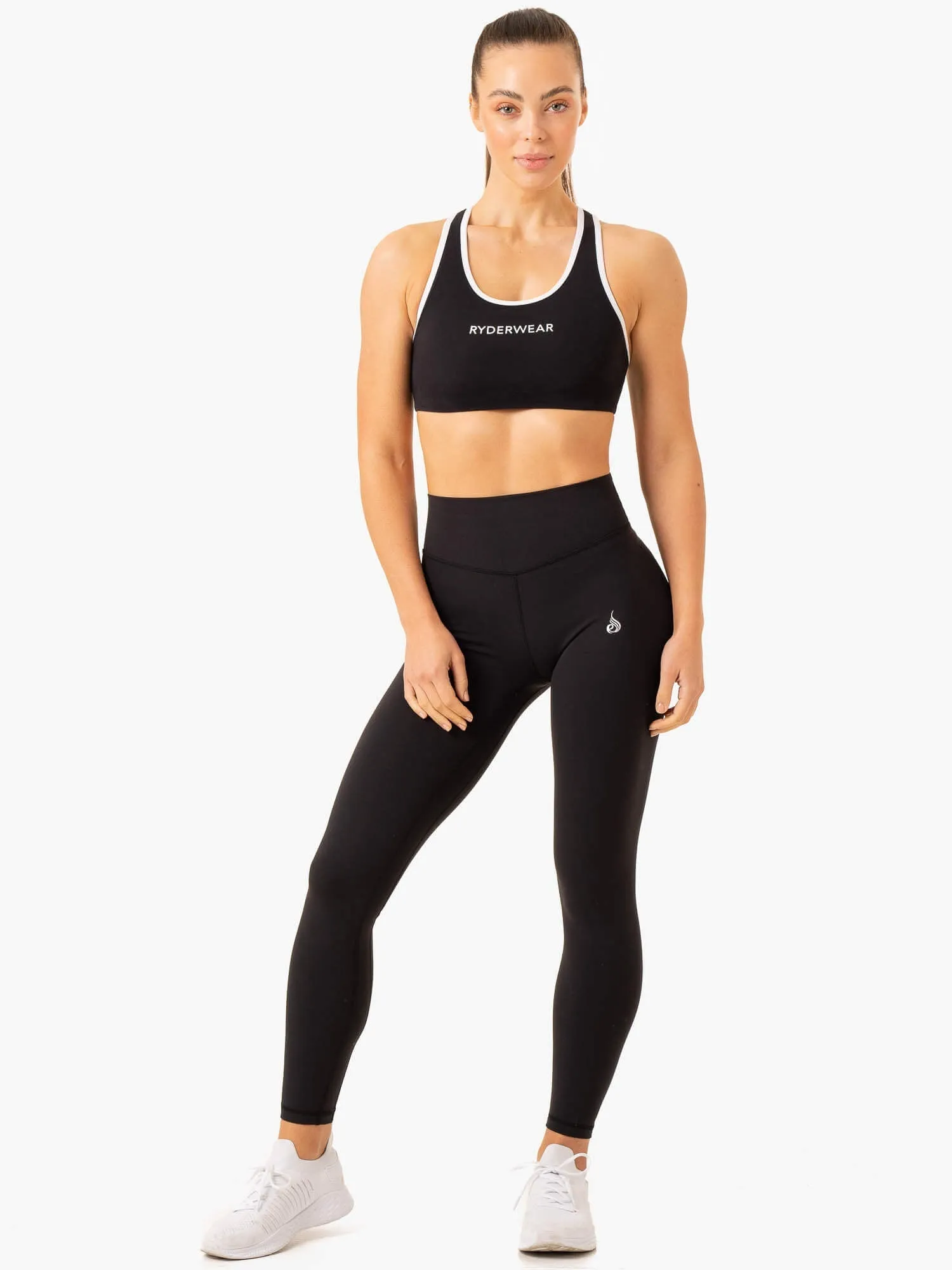 racerback Low-intensity workouts Frequency High Impact Sports Bra - Black