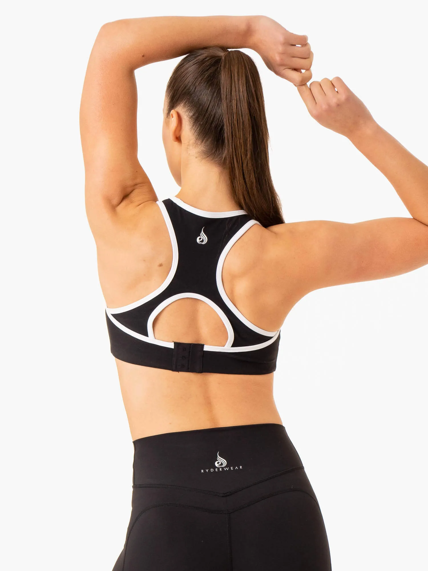 Frequency High Impact Sports Bra - Black Trendy