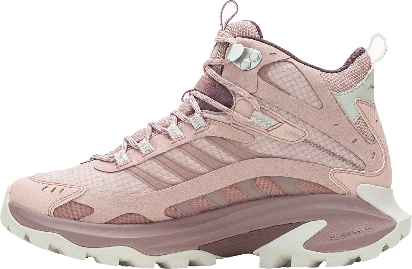 Merrell Moab Speed 2 Mid GORE-TEX Womens Walking Boots - Pink Anti Odor Urban Stroll Memory Foam Wellness Seekers