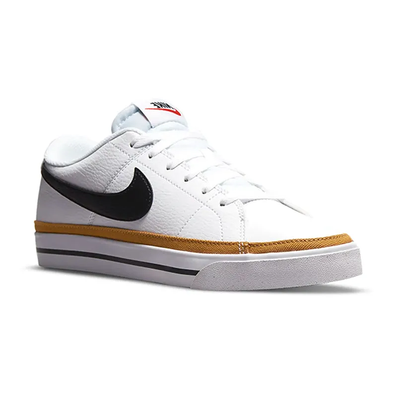 Women's Court Legacy Next Nature White/Black/Team Orange Comfort Cushion Secure