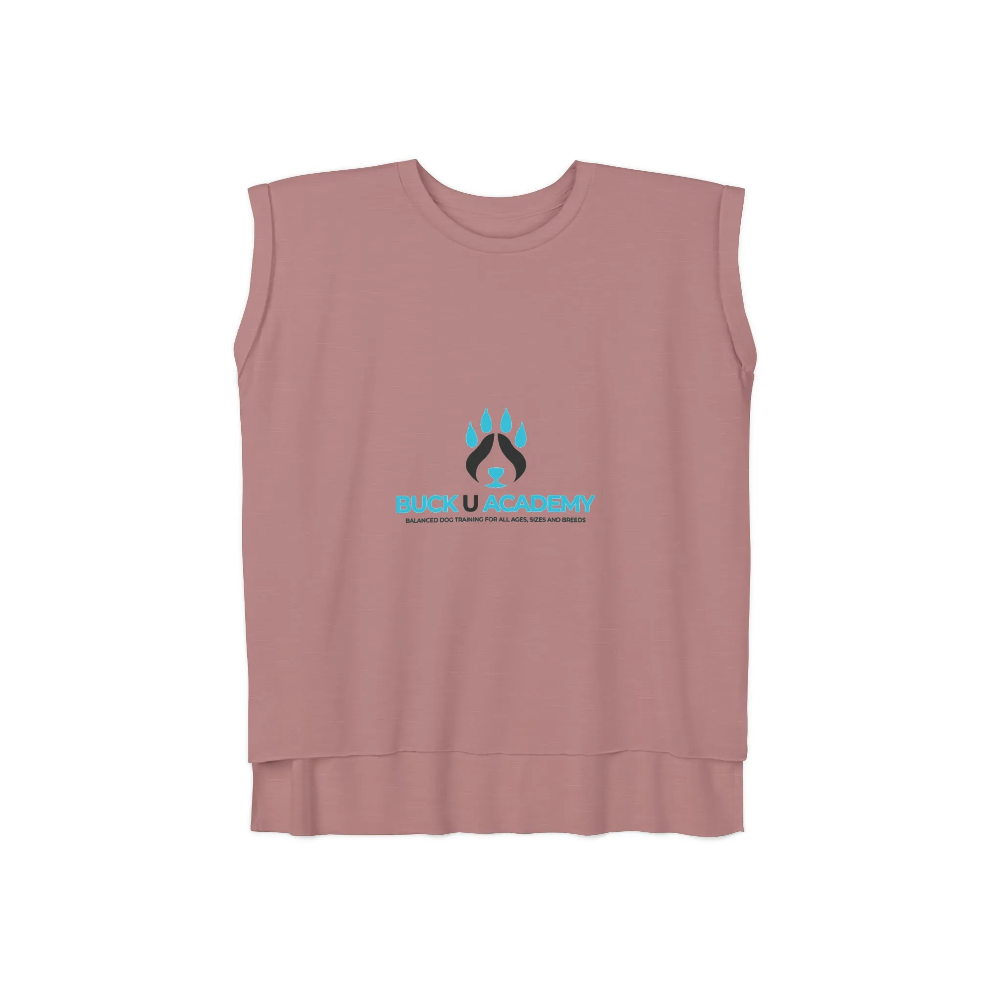 Relaxed Layers Women??s Flowy Rolled Cuffs Muscle Tee