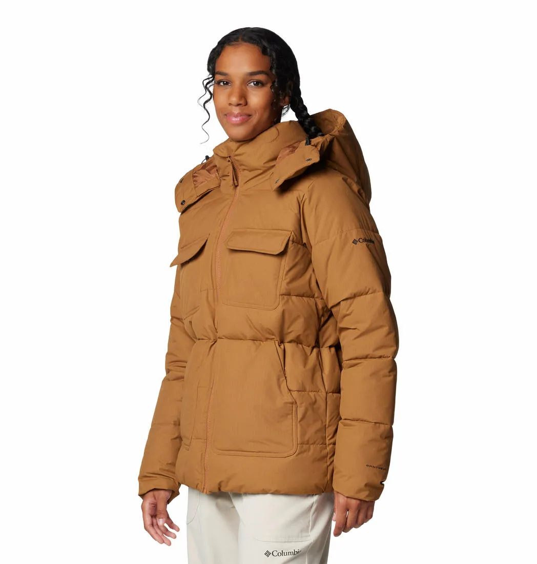 Columbia Women Brown Longhorn Ridge Insulated Jacket Taped Zipper Closures