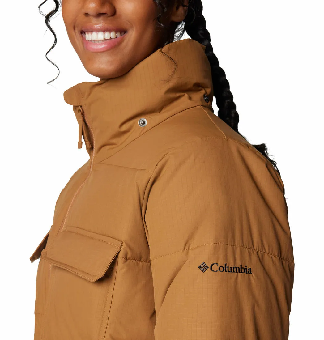 Columbia Women Brown Longhorn Ridge Insulated Jacket Abrasion Resistant Panels