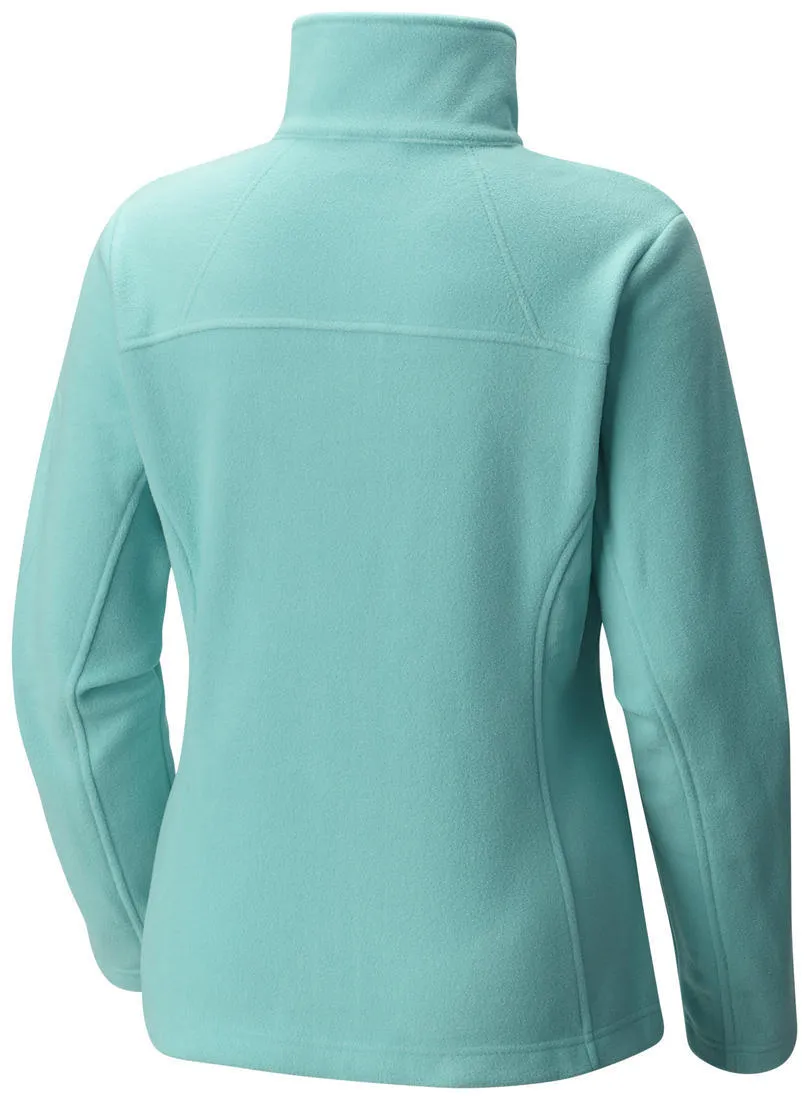 elderly people Minimal Utility Columbia Women Green Fast Trek II Full Zip Fleece Jacket