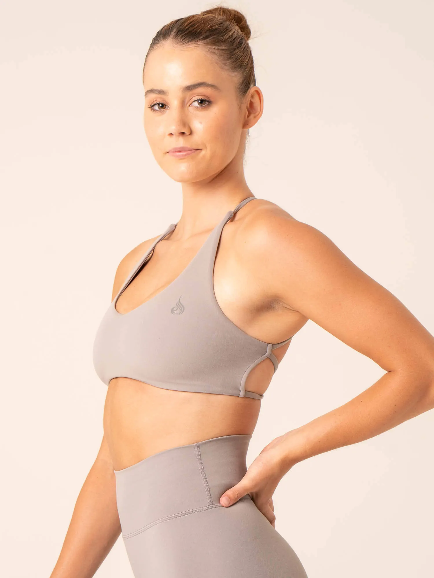 Dynamic Compression Fit NKD Embody Sports Crop - Steel Grey