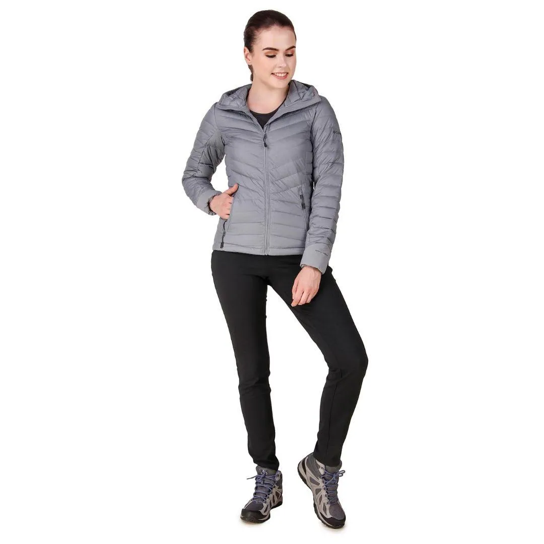 Columbia Women Grey Windgates Hooded Jacket Casual Layer