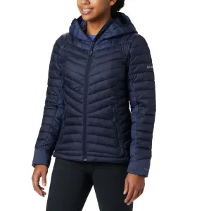 Columbia Women Navy Blue Windgates Hooded Jacket Multi Seasonal