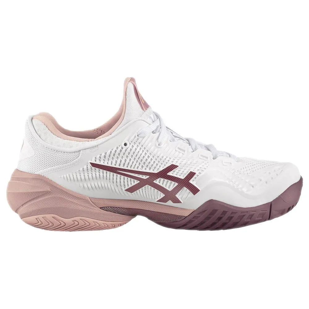 Thermal Regulating Fabric Comfort Design Asics Women's Court FF 3 - White/Watershed Rose
