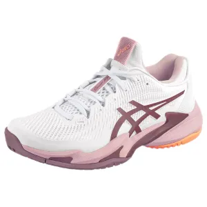 Flexible Asics Women's Court FF 3 - White/Watershed Rose