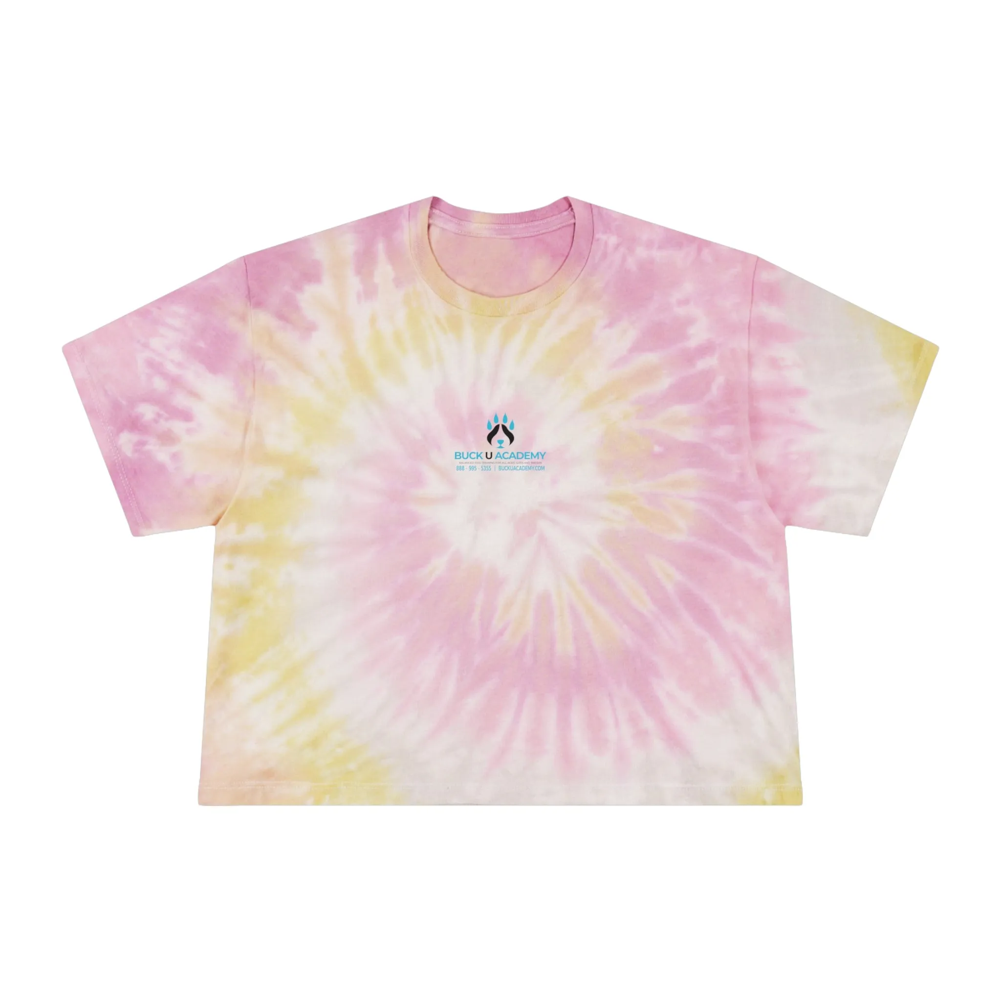 Women's Tie-Dye Crop Tee Relaxed Wear Fit FadeResistantPrint