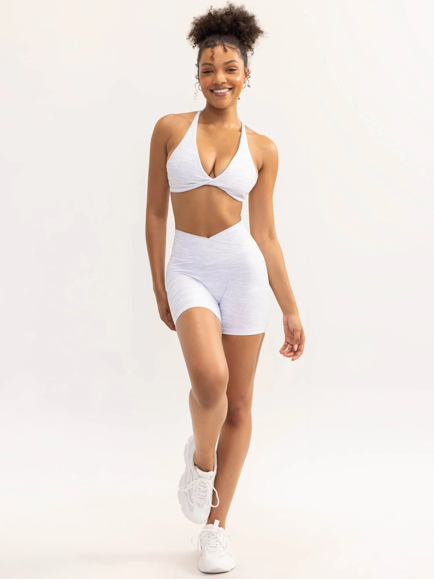 Comfort during sports Activate Twist Sports Bra - Snow Grey Marl