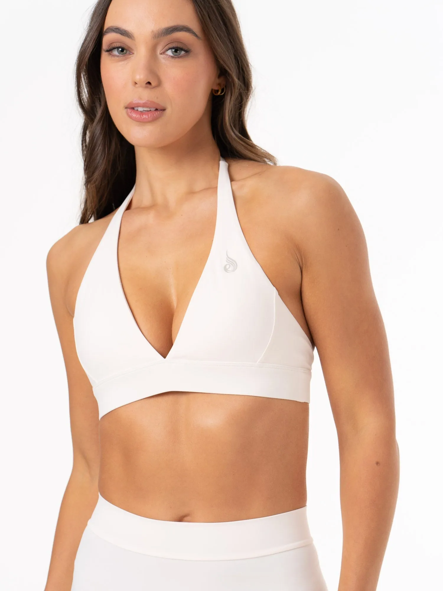 Secure Material professional athletes NKD Halter Bra - Ivory