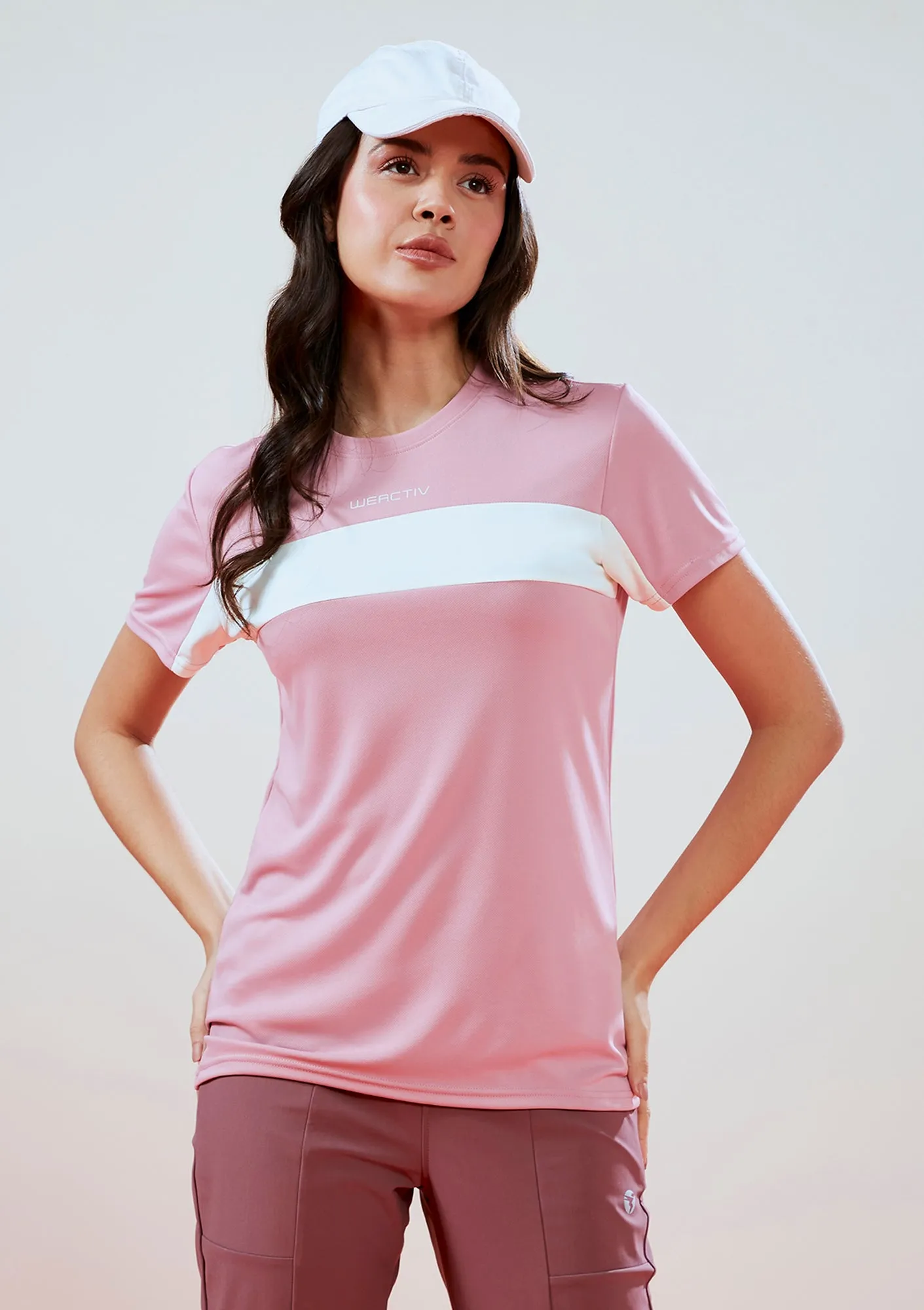 Festival wear Women Solid Slim Fit Round Neck T-shirt with TECHNO COOL