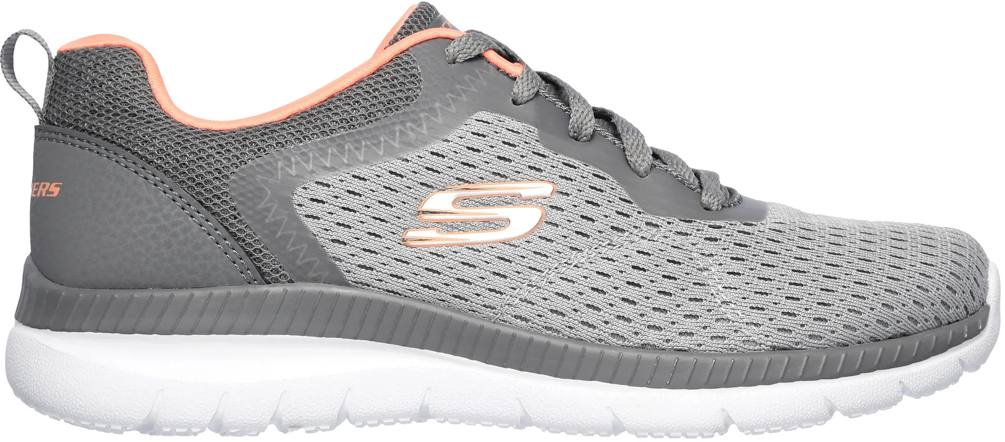 Multidirectional Traction Grip Quick Motion Skechers Bountiful Womens Training Shoes - Grey