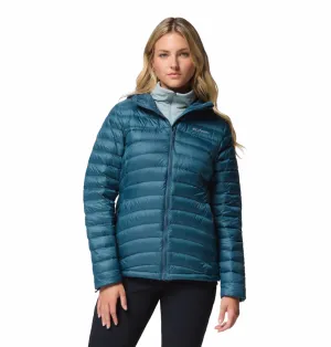 hypoallergenic material EcoFriendlyMaterial Columbia Women Teal OmniShield Corelite Down Jacket