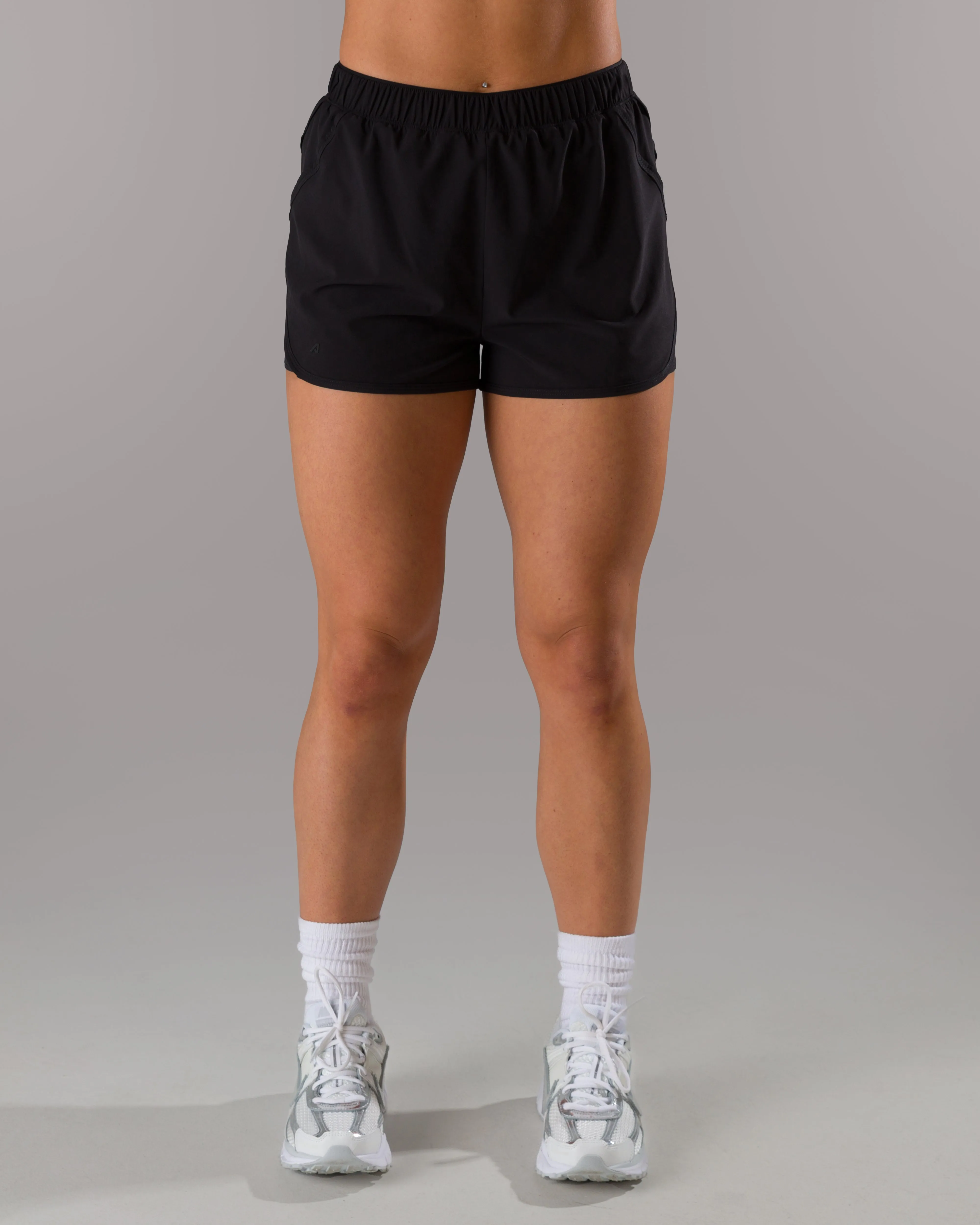 Water Repellent Finish GussetDesign Sprint Short - Black