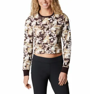 Columbia Women Brown North Cascades LS Printed Relaxed Wear