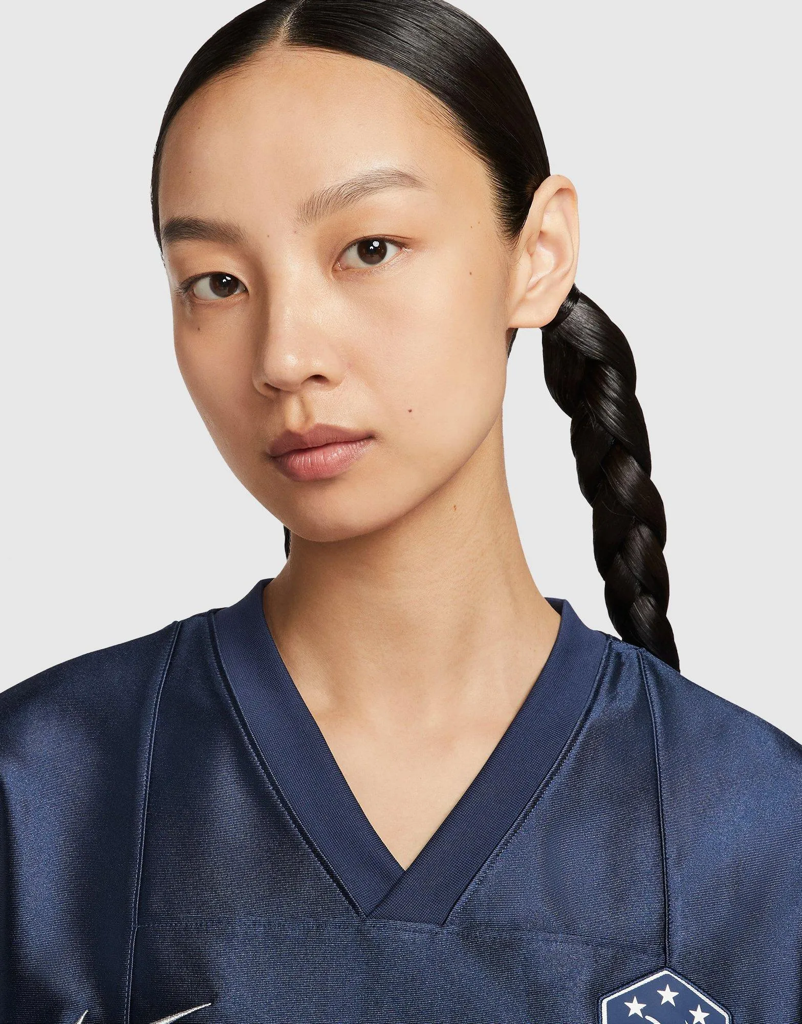 Graphic Jersey Top Slim Silhouette Premium Cotton Blend