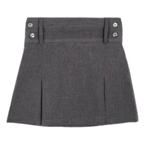 Girls Half Elastic  Front 4 Button Skirt Couture Inspired Fall Favorite