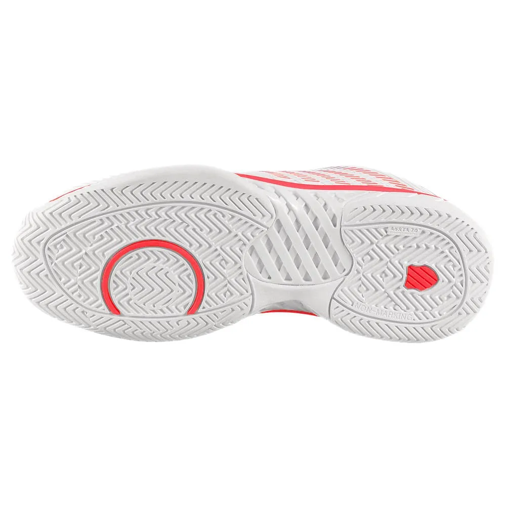 K-Swiss Women's Hypercourt Express 2 - White/Orchid Petal Workout Support Durable Traction Pattern