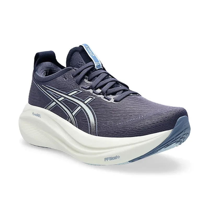 Women's Gel-Nimbus 27 Indigo Fog/Cool Grey Padded Tongue