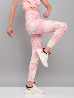 Trend Seeker Pilates Session Flexible Wear Casual Day Women Printed Slim Fit Tights with ELASTO PLUS