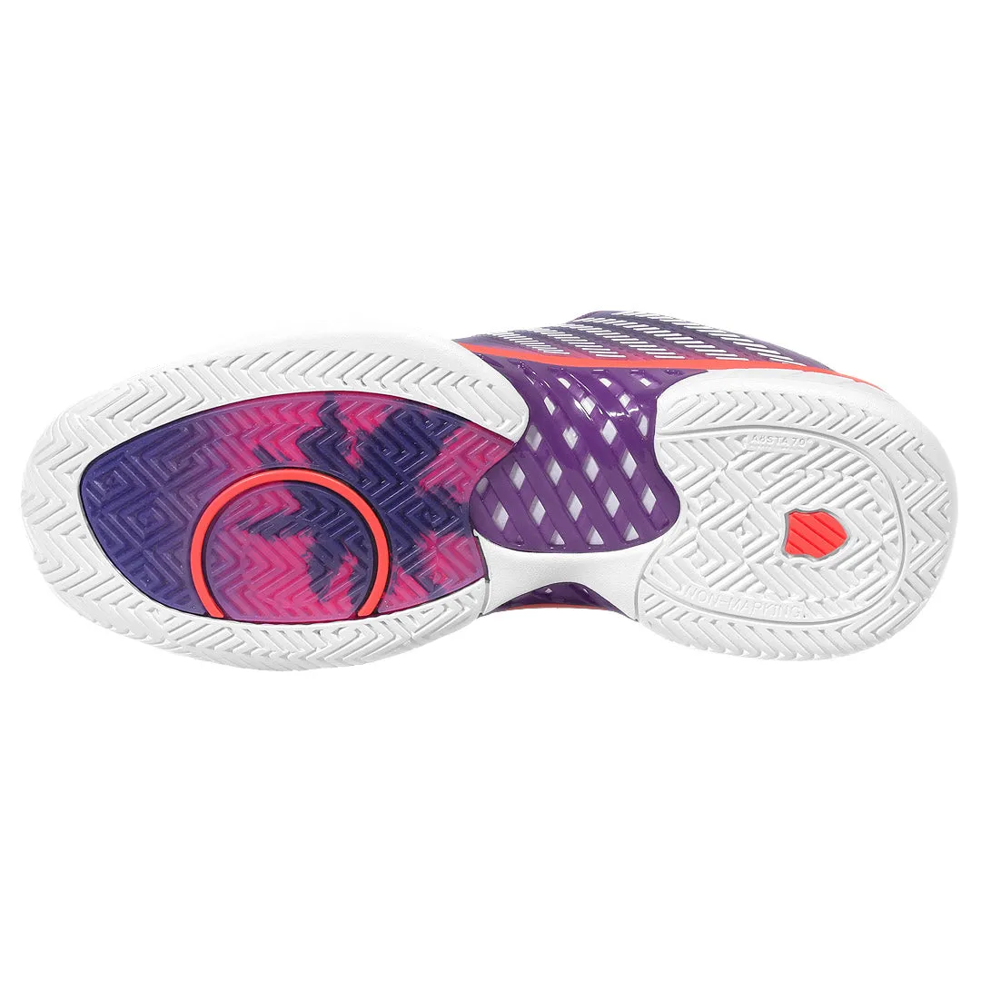 Smooth Walk K-Swiss Women's Hypercourt Express 2 - Purple Plumeria/Hot Coral