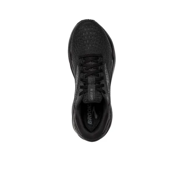 Brooks Women's Ghost 16 Black/Ebony Eco Friendly Synthetic Fibers